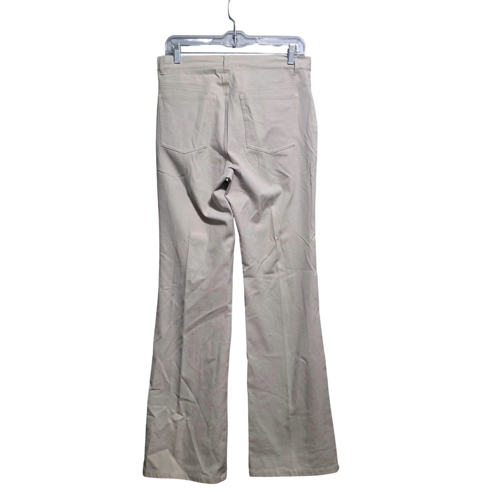 Classiques Entier Womens Flare Leg Trousers Beige Cotton Blend Size 6